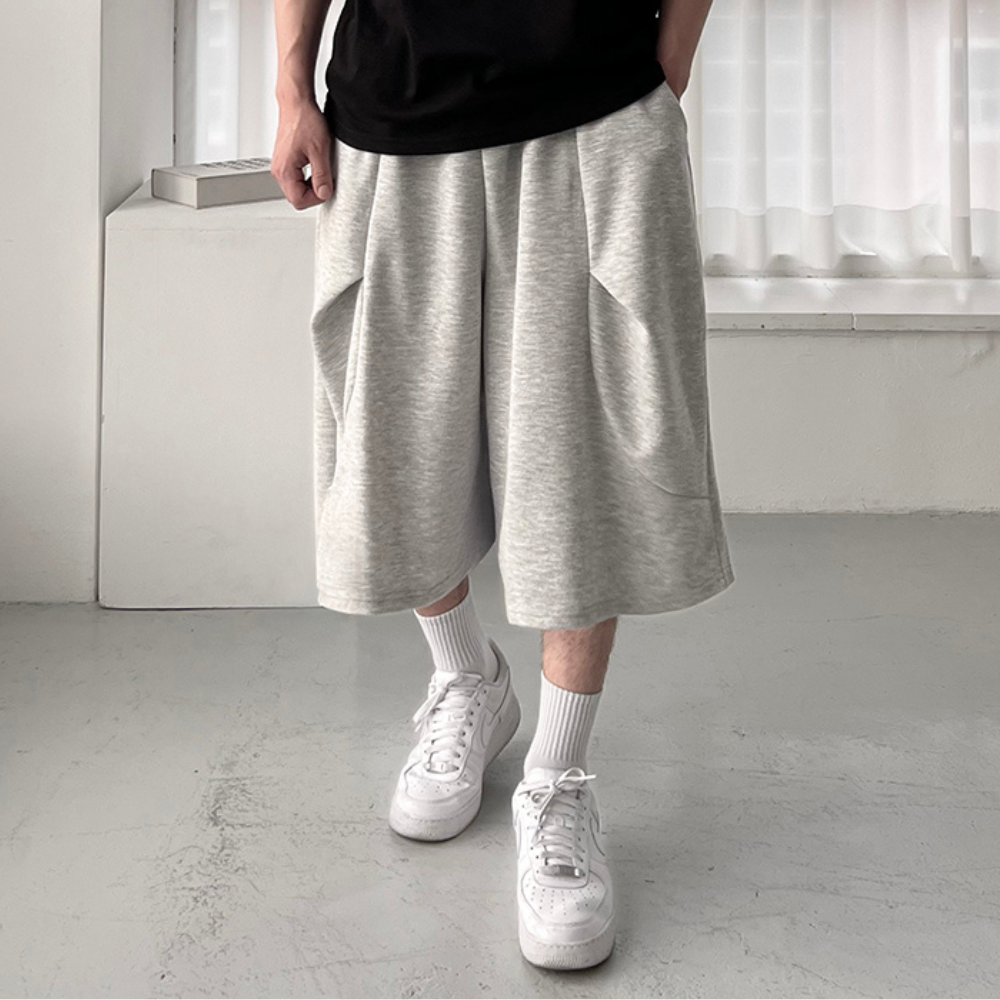 남자버뮤다팬츠 통큰바지 남자7부반바지 - 상품 이미지