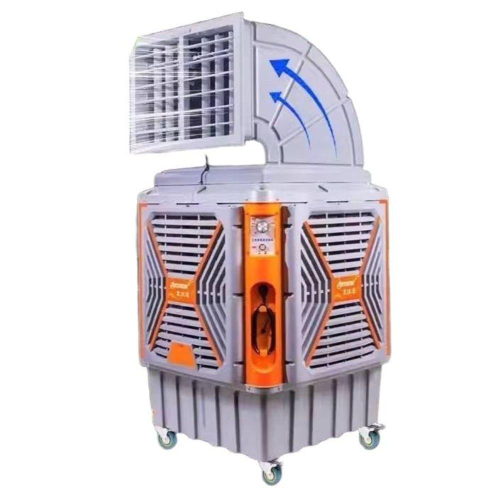 대형 공기 냉각기 이동식 단면 냉풍기 대출력 750W-블루 - 상세 이미지 2