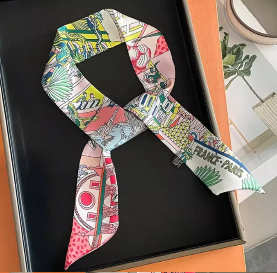 올리비아뉴욕 20종 명품 쁘띠 방도 도트 스트라이프 페이즐리 가방 목스카프