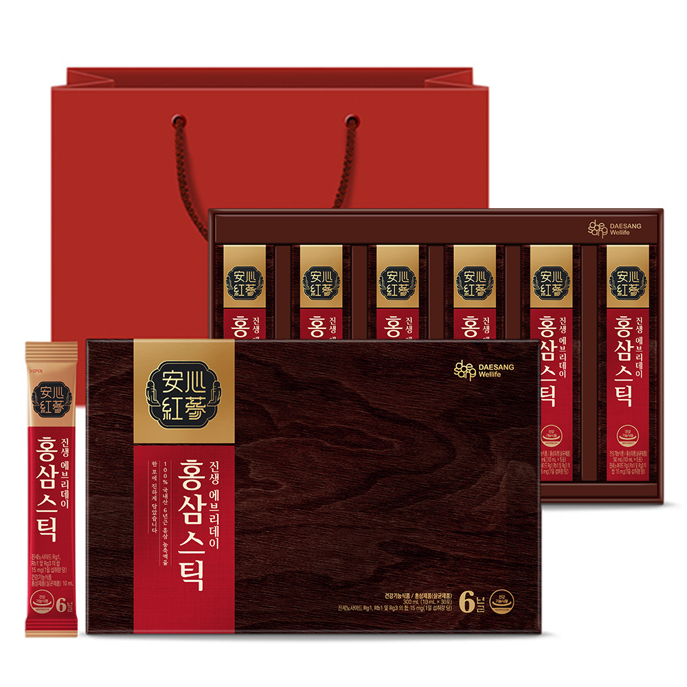 웰라이프 진생에브리데이 홍삼스틱 1박스 (10 mL x 30포) 면역력 - 상품 이미지