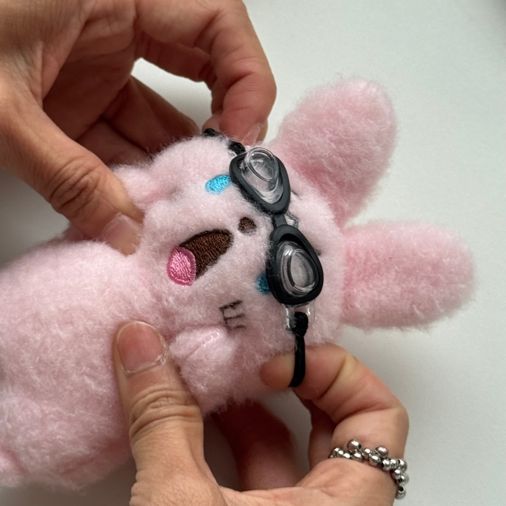 인형 고글 물안경 수경 선글라스 소품 악세사리 모루인형 안경 꾸미기 부자재 키링 만들기 - 상품 이미지