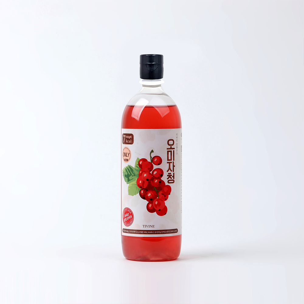 [인천직구] 티바인 저당 저칼로리 알룰로스 문경 오미자청 오미자 액기스 원액 590g