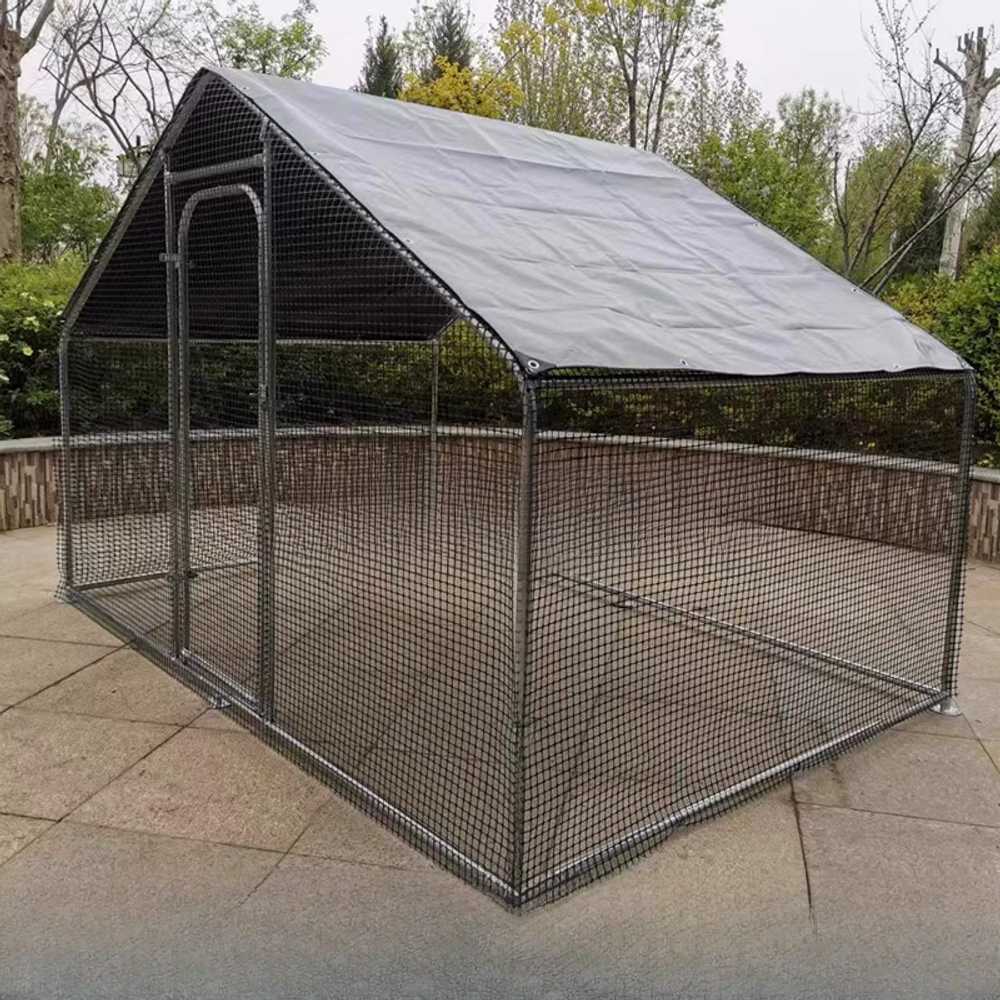 대형 철제 닭장 사육장 야외 케이지 양계장 방사형 1.5x2x2m 전면커버 - 상세 이미지 5