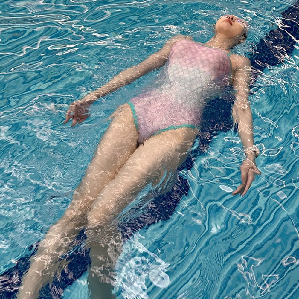 인어 수영복 실내 원피스 수영복 비치웨어 여성 인어공주 여름 반짝반짝 머메이드 - 상세 이미지 4