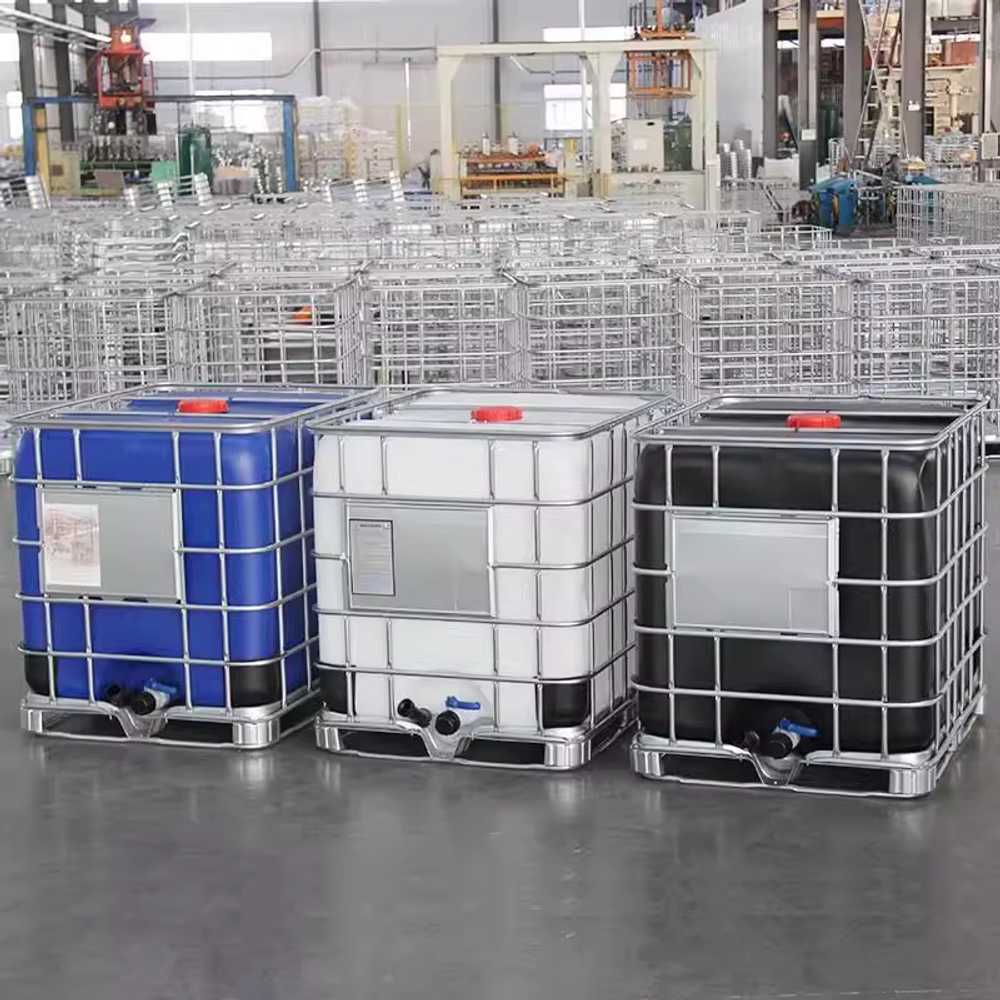 IBC 탱크 이동기 고강도 프레임 적재 장비 물탱크 1000L 화이트 (밸브X) - 상세 이미지 3