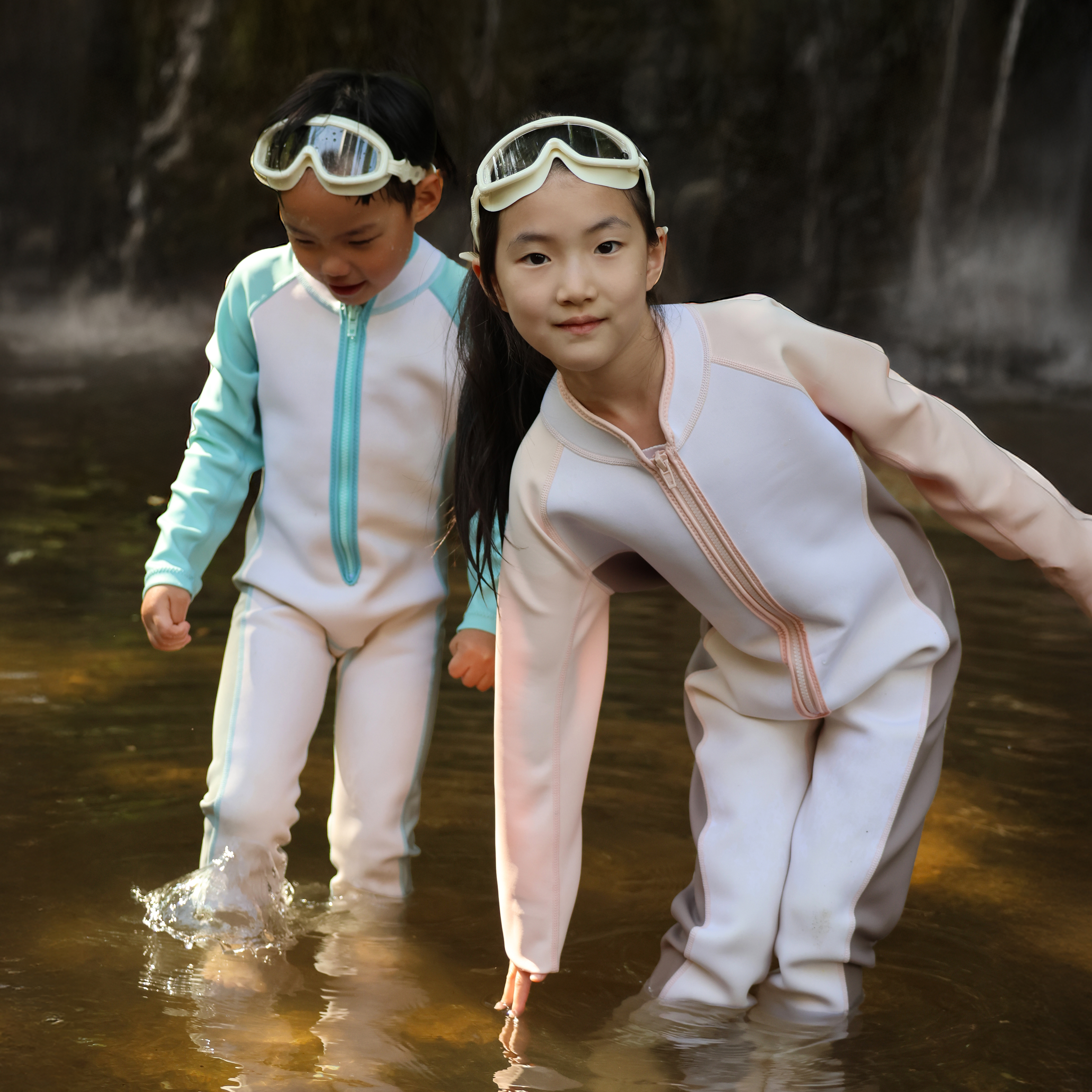 릴리앤필립 키즈 네오프렌 스윔슈트 냄새 없는 아기 유아 전신 웻수트 체온유지 어린이 수영복 - 상세 이미지 4