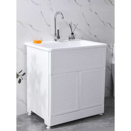 [해외]강아지 스파욕조 스탠드 이동식 폴딩 접이식 목욕 65 소형 진주백 / 스크래퍼 제외 / 단일냉수 수전 포함 / 전체 부속품 제공