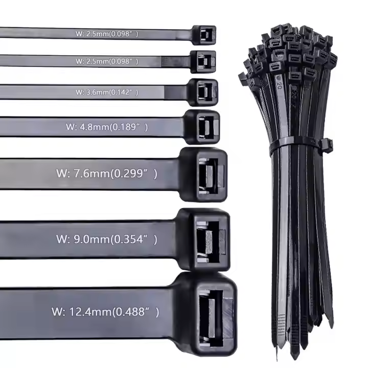 옥외용 UV저항 내후성 나일론 케이블타이 200x4.8mm 검정 100개입/1봉 - 상세 이미지 5