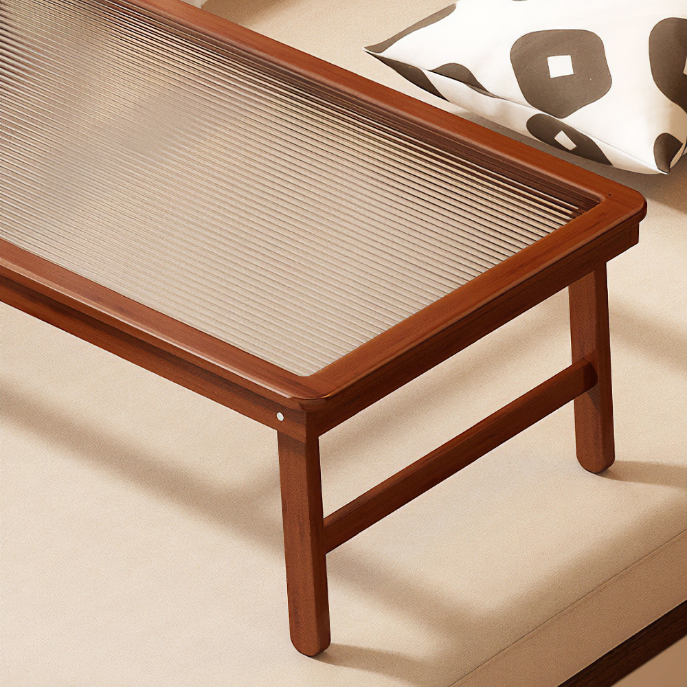 접이식 좌식 테이블 거실 좌탁 유리 탁자 낮은 식탁