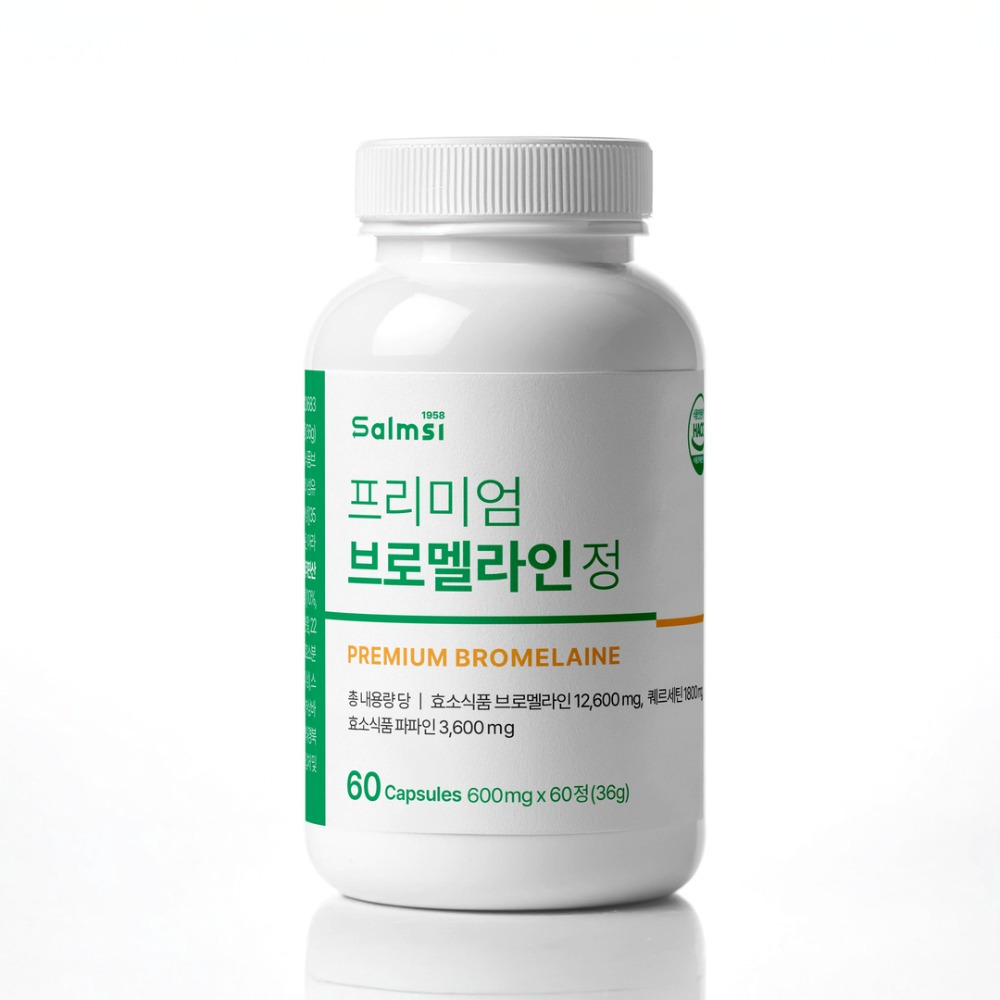프리미엄브로멜라인정 잔타닌 브로멜라인 메이신 소포레틴 60정 - 메인 이미지