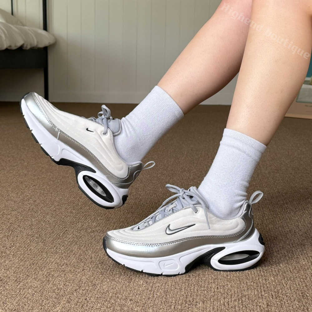 나이키 에어맥스 키높이 굽높은 어글리 여성 운동화 런닝화 팬텀 & 세일 & 메탈릭 실버, 235