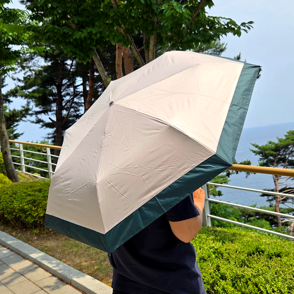 암막양산 초경량 우양산 남여공용 기라로쉬 투톤베이직 양우산 - 상세 이미지 4