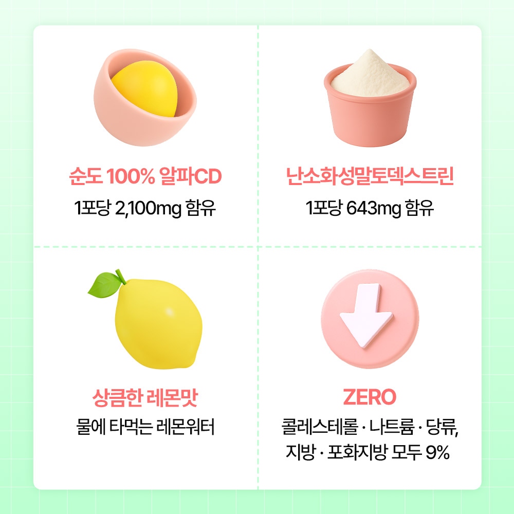 알파시클로덱스트린 건강보조제 알파cd 제로 닥터효 구매팁