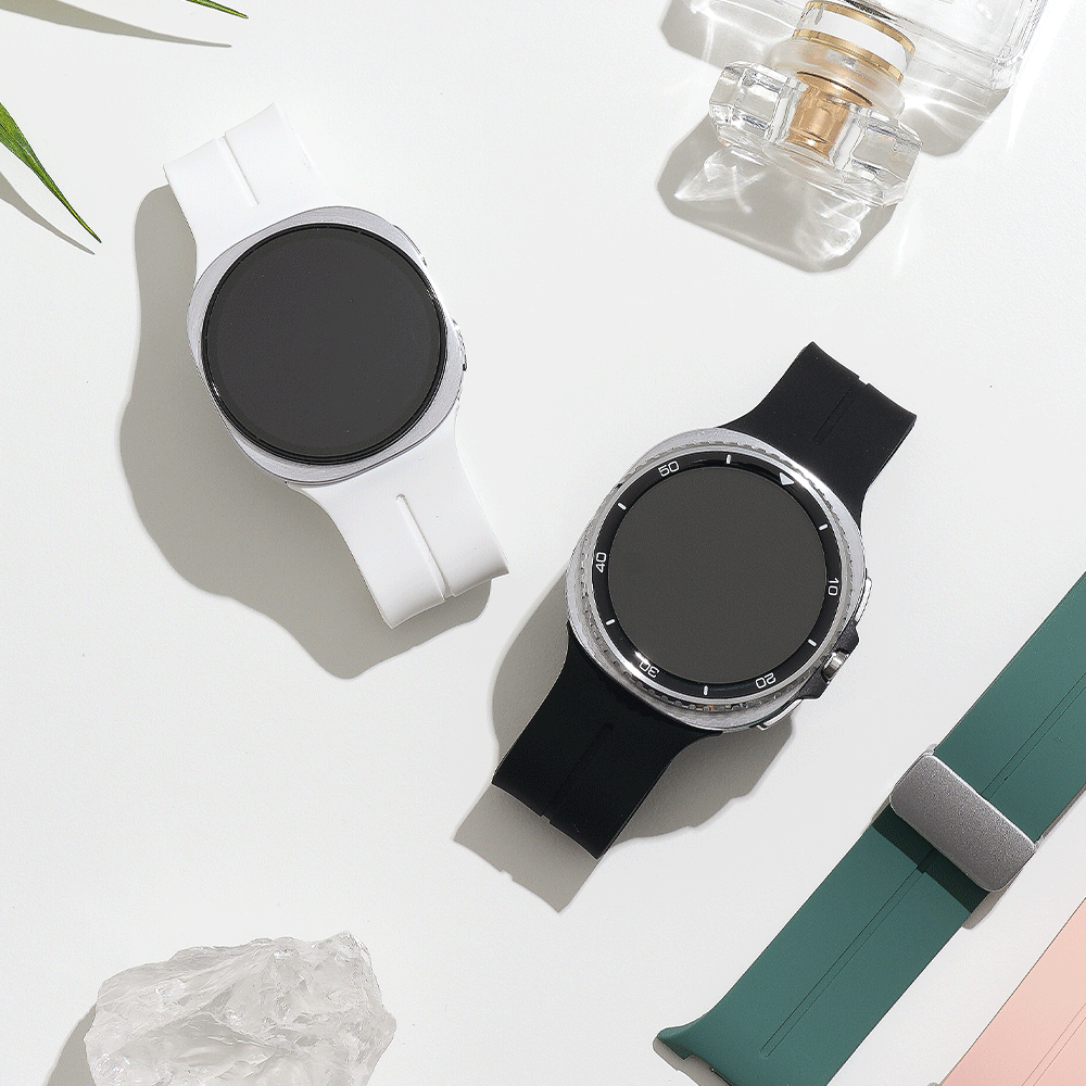 갤럭시워치8 클래식 스트랩 실리콘 디버클 마그네틱 갤워치8 스포츠 자석 마그네틱 밴드 호환