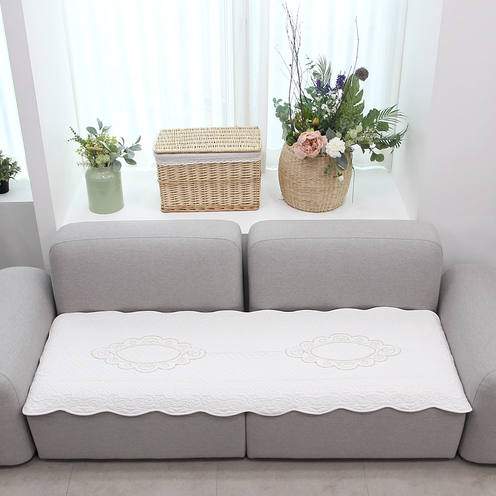 순면 목화솜 오브종 클레오 소파패드 3인용 사계절