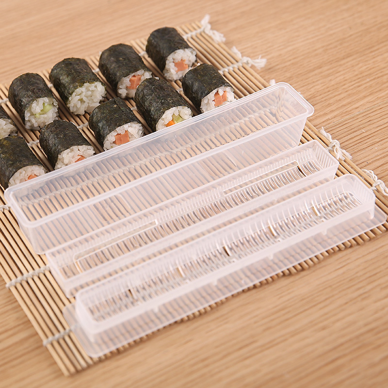 꼬마김밥틀 어린이김밥틀 6칸 도시락 쉽게만드는 사각 재료세트 어른용 네모 싸는 말이 소풍 - 메인 이미지