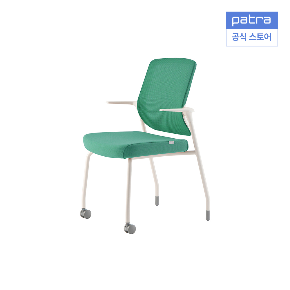 [집중력향상추천의자] 파트라 보나 학생 책상 의자 VN54A CW 바퀴 + 글라이드 타입 그린