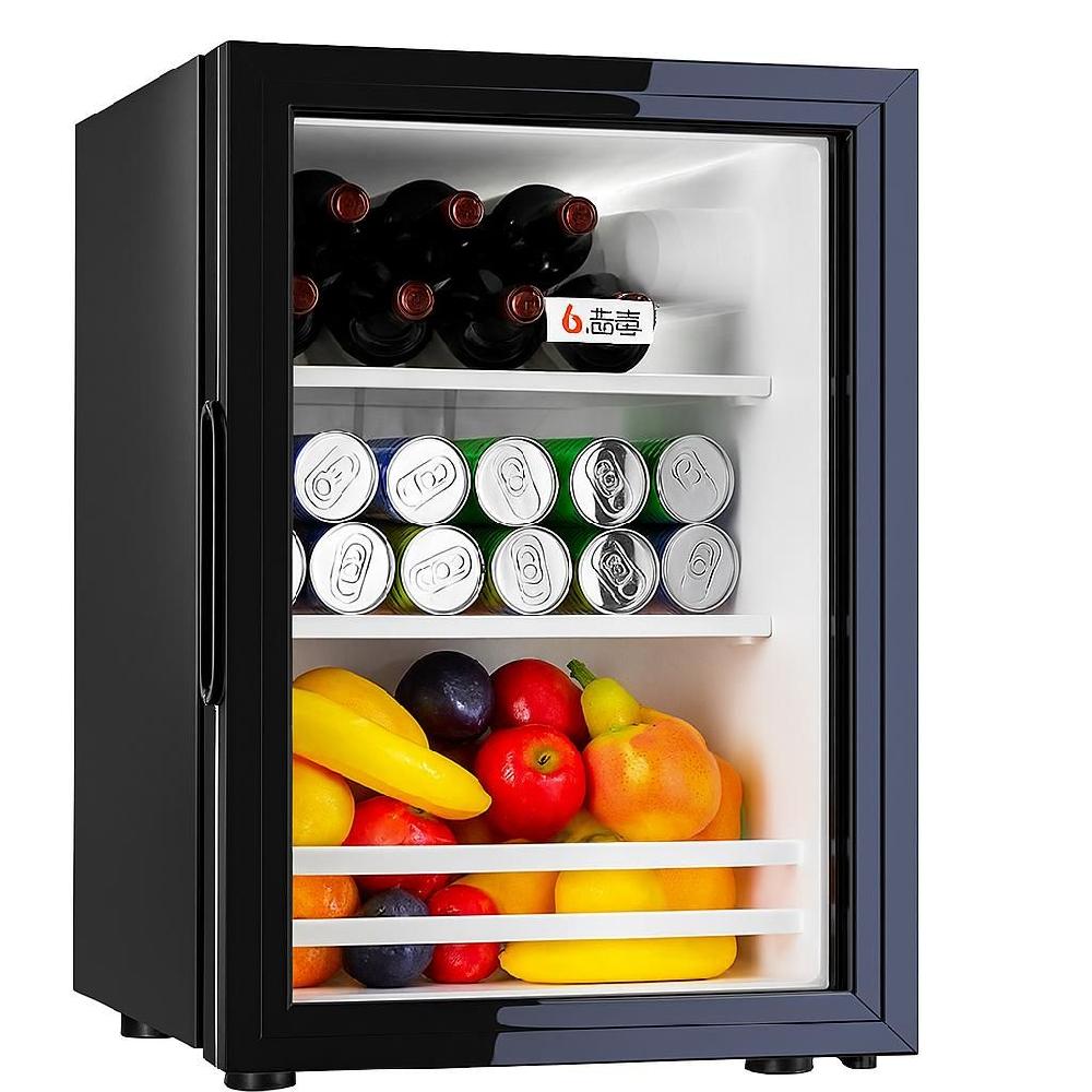 가정용 미니냉장고 음료 술 냉장 쇼케이스 사무실 거실 58L / 1등급 블랙
