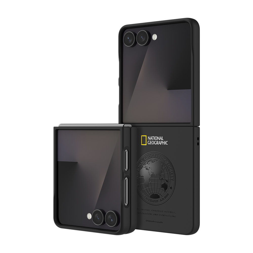 내셔널지오그래픽 슬림핏 케이스 글로벌씰 블랙, 갤럭시Z 플립7