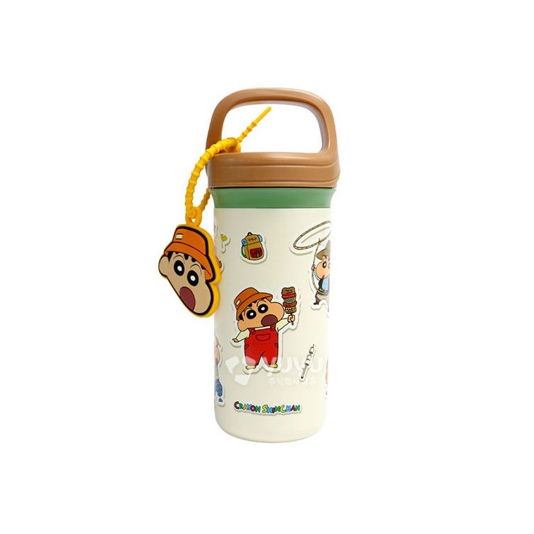 짱구 텀블러 보온병 보냉 스텐 350ml 키링 굿즈 - 상세 이미지 3
