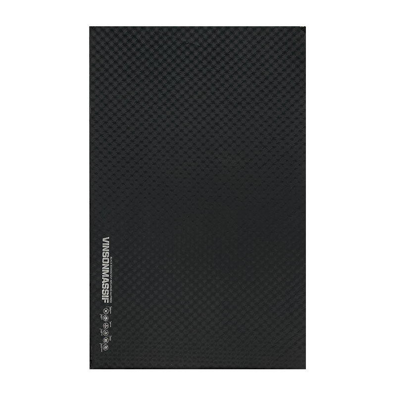 빈슨메시프 시그니처 엠보싱 자충매트 휴대용 차박 캠핑매트 자충 에어매트 더블, 5cm, 블랙