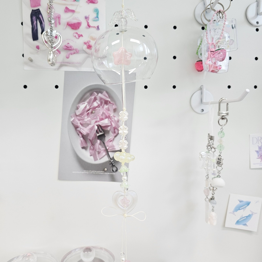 키치 후우링 유리 풍경 만들기 DIY키트 재료 리꾸리꾸