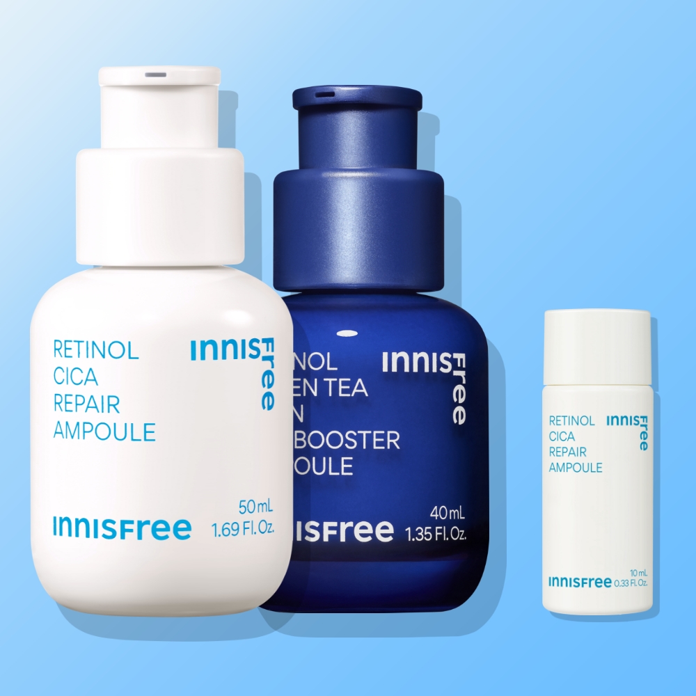 이니스프리 대용량 2종세트 레티놀 PDRN 앰플 40ml + 레티놀 시카 앰플 50mL - 메인 이미지
