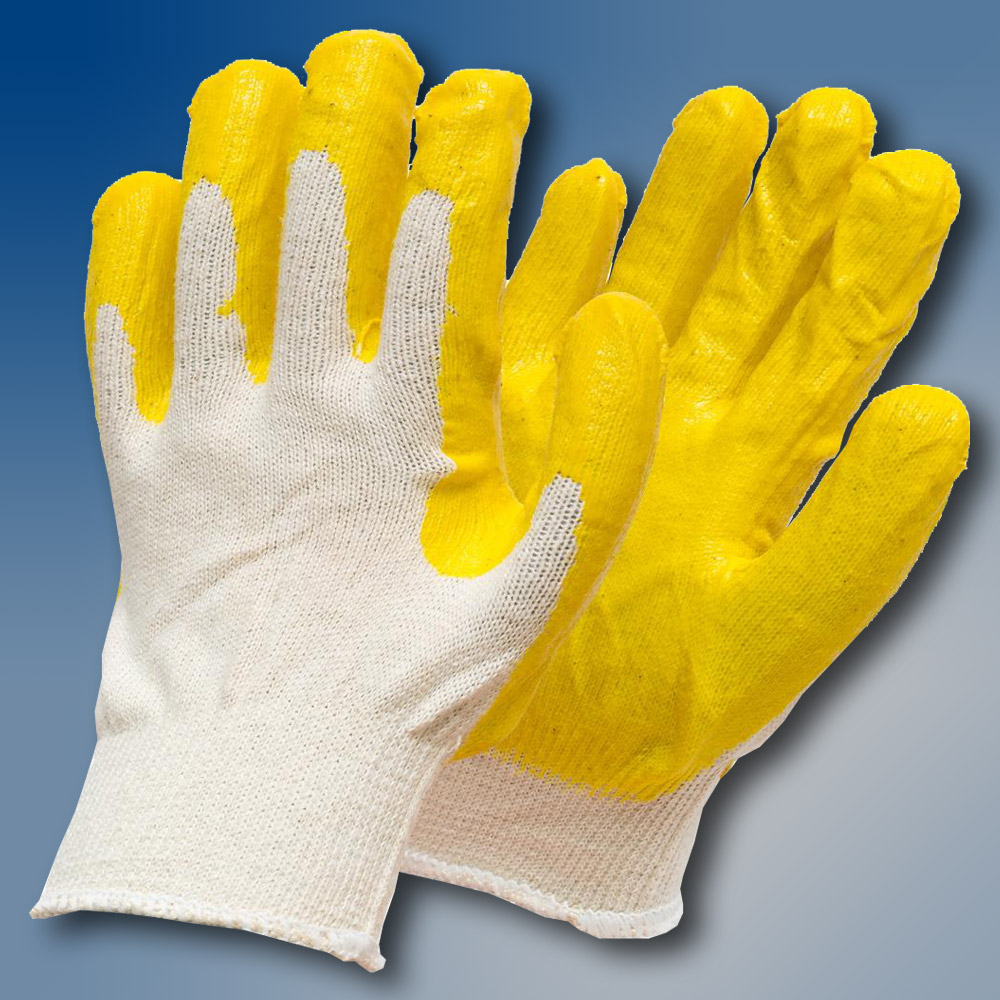 쌍마장갑 반코팅장갑 300개입 벌크포장 13G(황색)