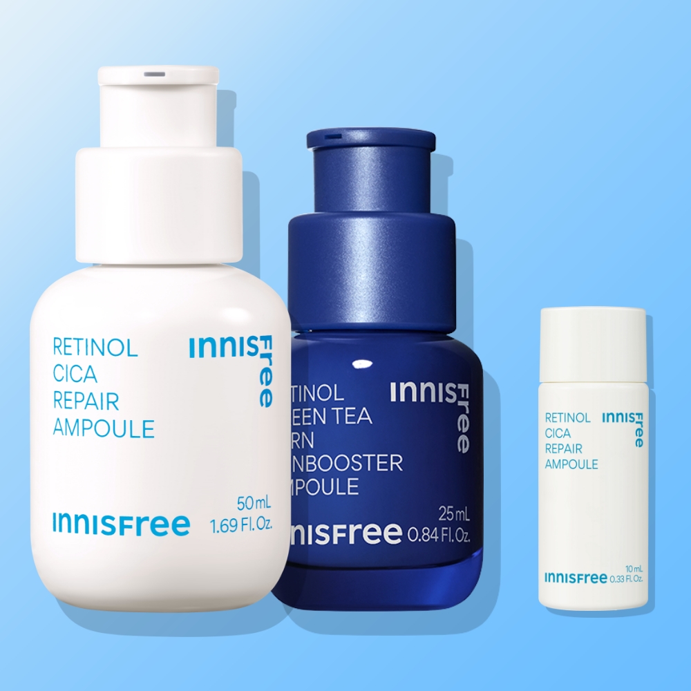 이니스프리 레티놀 2종세트 레티놀 PDRN 앰플 25mL + 레티놀 시카 흔적 앰플 50mL - 메인 이미지
