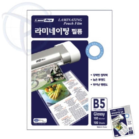 코팅지 B5 100mic 100매입 B5코팅지