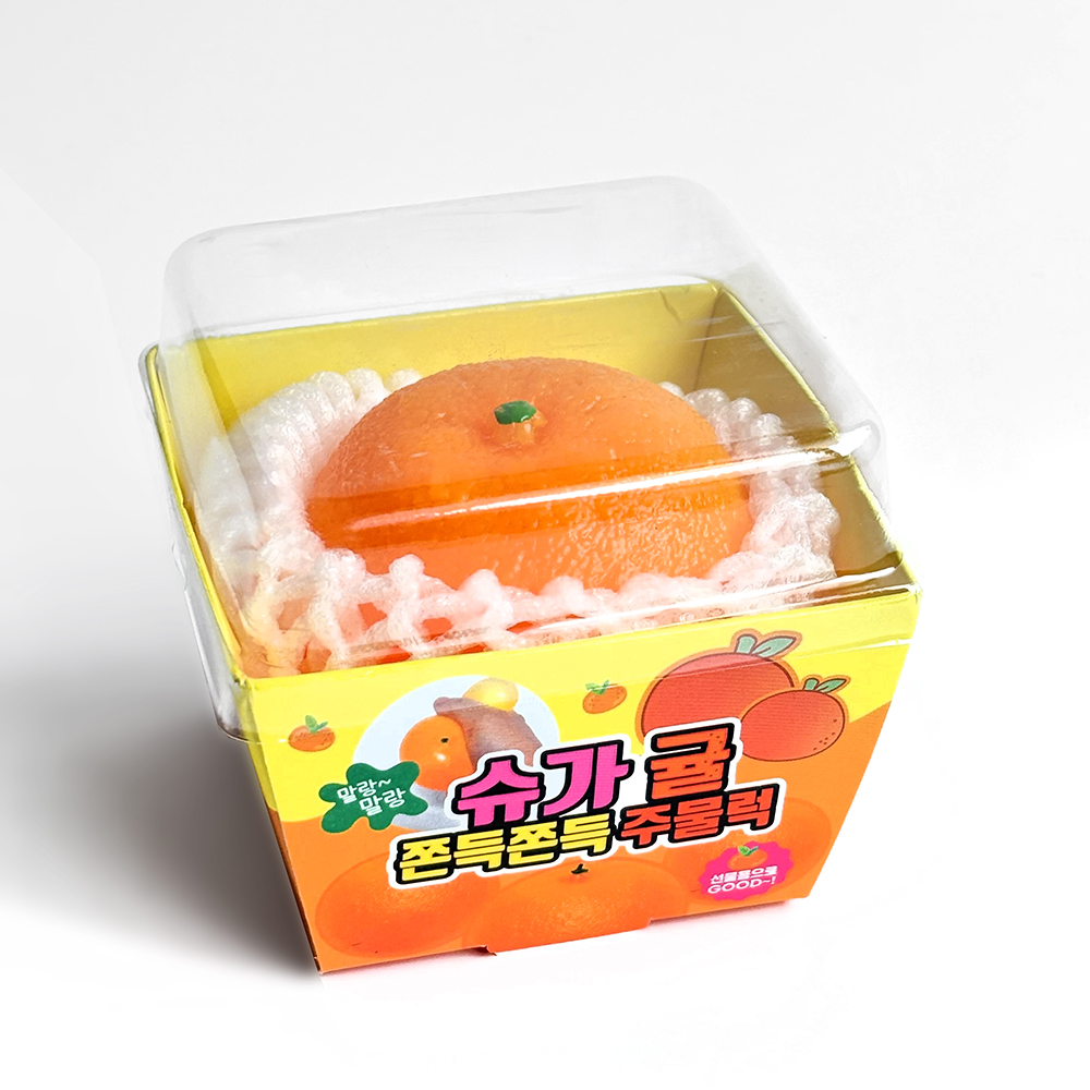 과일 귤 말랑이 감귤 쫀득 주물럭 모찌 스트레스볼 아동 kc 쫀득이 스쿼시볼 정서안정 - 상세 이미지 2