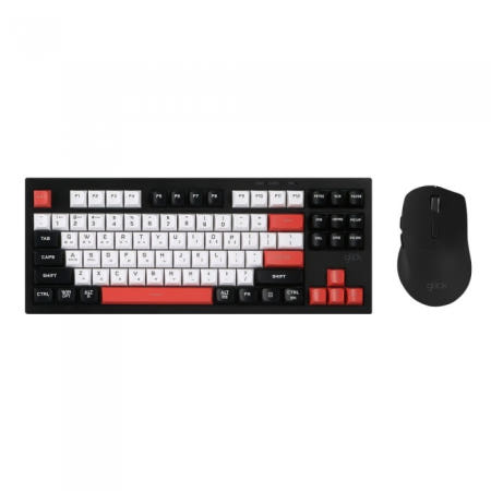 지클릭커 오피스프로 WMK50 사일런스 M 87 무선 키보드 마우스 세트 Poker
