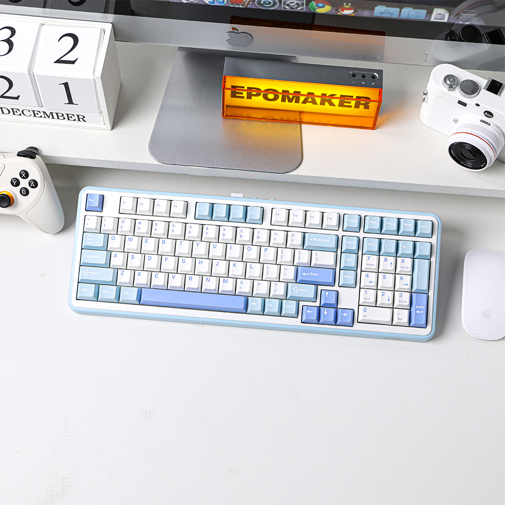 EPOMAKER 에포메이커 TH99 유무선 기계식 키보드 3모드 핫스왑 정식수입 AS가능 화이트 블루 - 상세 이미지 4