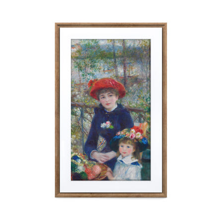 넷기어 넷기어 뮤럴 디지털 캔버스 27인치 다크우드 전시 인테리어 NFT WiFi