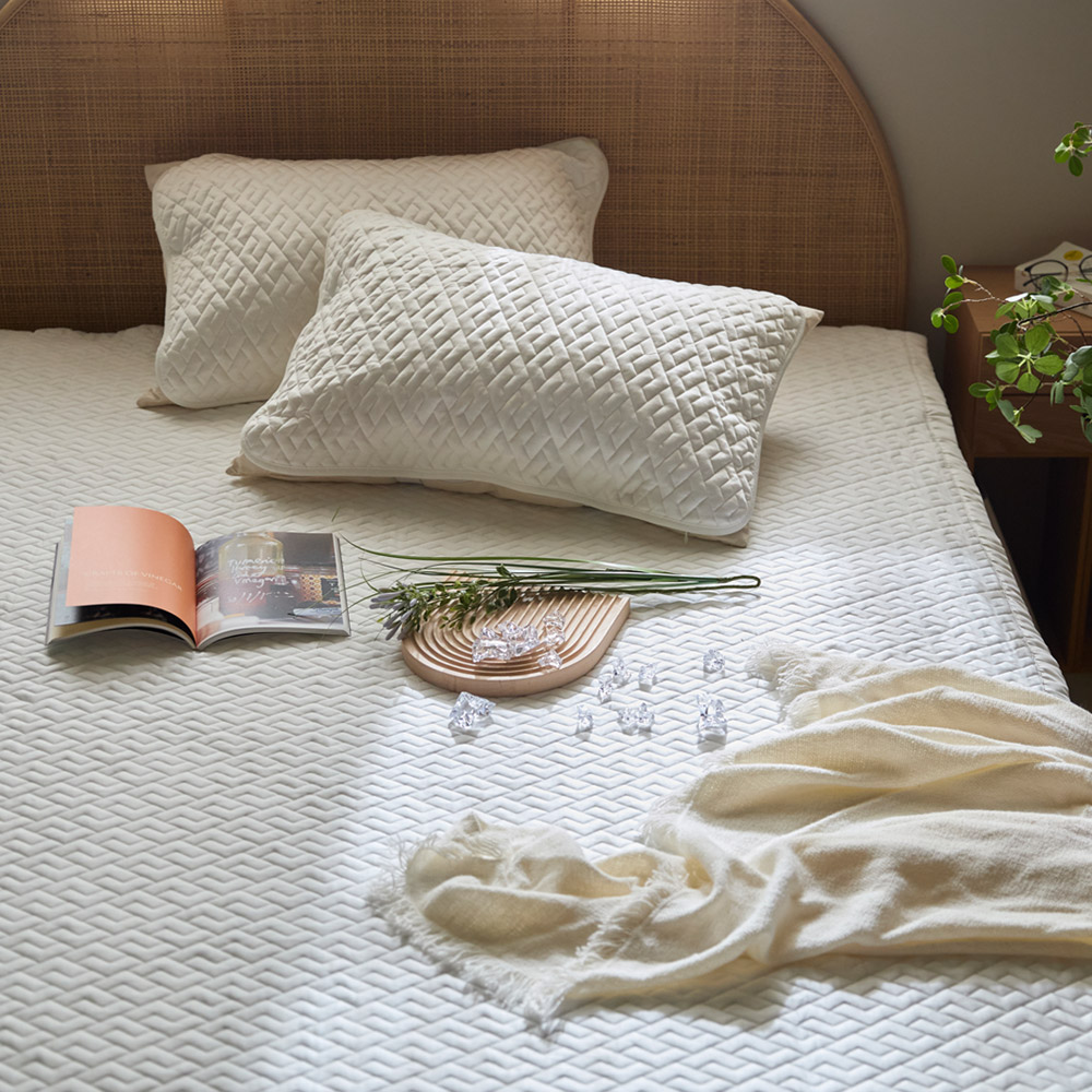 휴비스 듀라론 냉감패드 냉각패드 침대 국산 고정 밴드 누빔 라지킹 여름 이불 킹 K