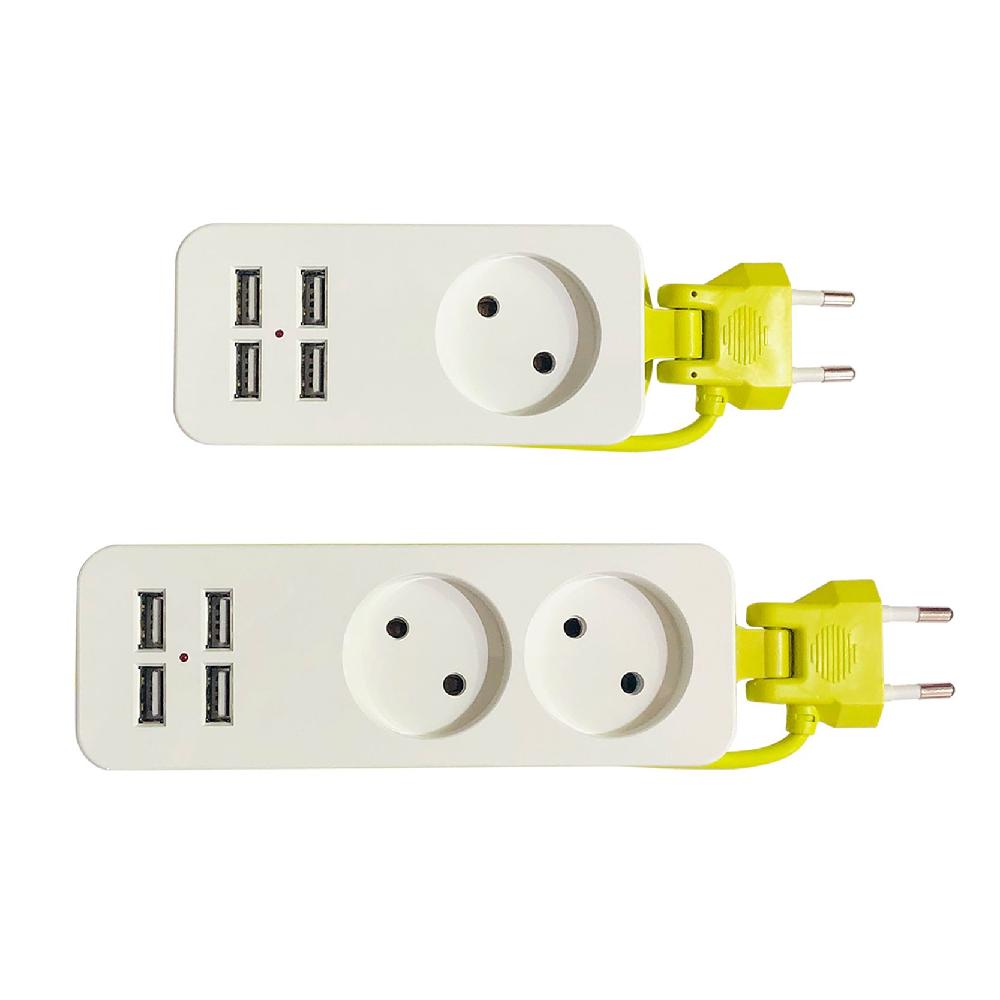 휴대용 멀티탭 콘센트 usb 3구 USB 여행용 캠핑 - 상품 이미지