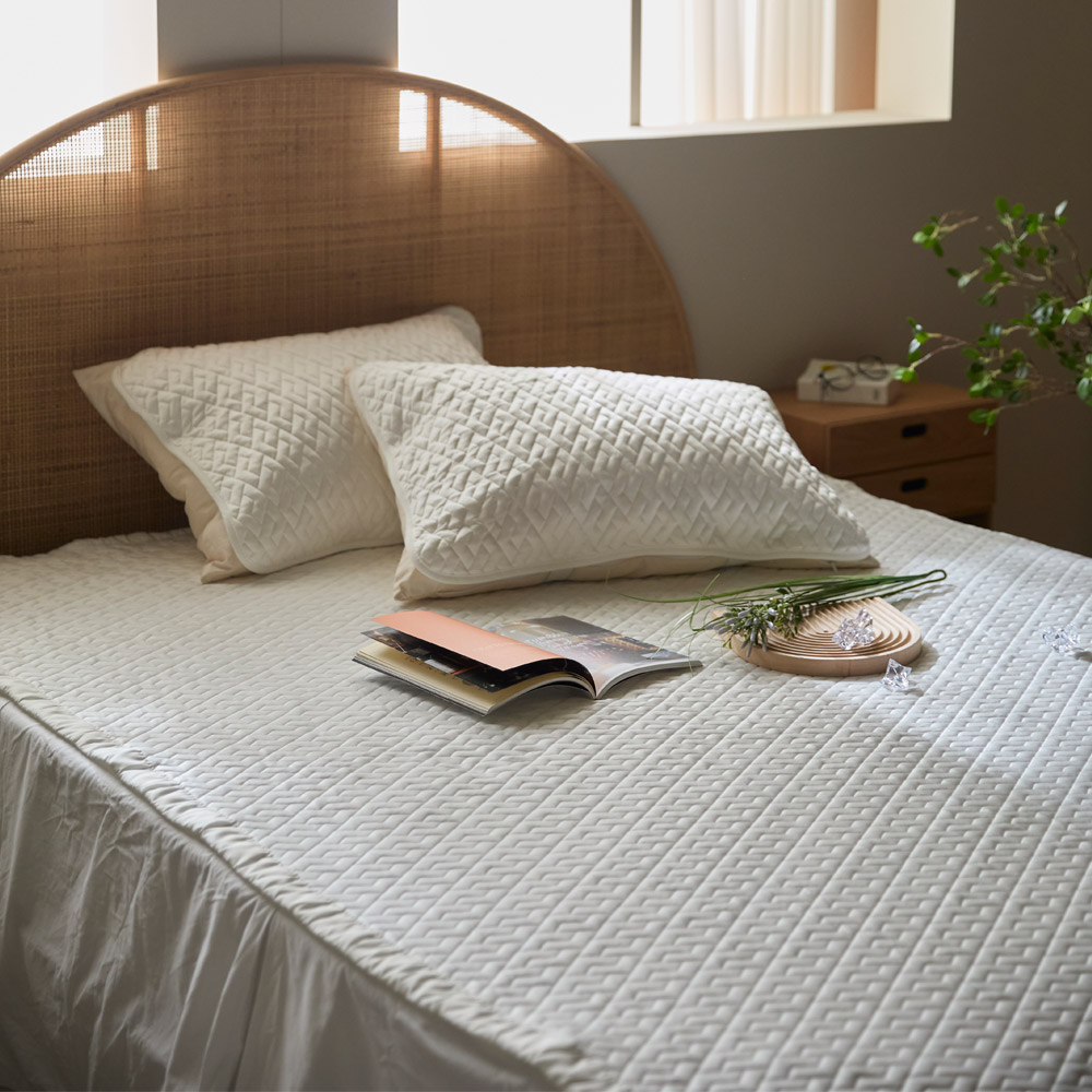 휴비스 듀라론 냉감패드 냉각패드 침대 국산 고정 밴드 누빔 라지킹 여름 이불 킹 K