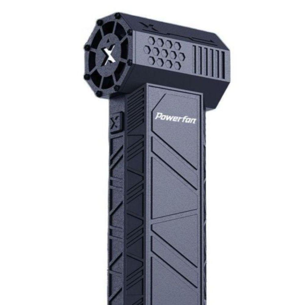미니 제트팬 터보팬 에어건 휴대용 송풍기 초강력 블랙 5000mAh - 상품 이미지