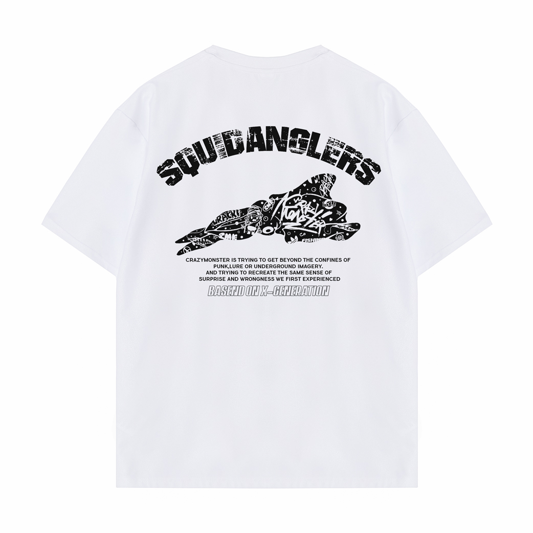 크레이지몬스터 낚시복 Squid Anglers 기능성 낚시 반팔 티셔츠 - 메인 이미지