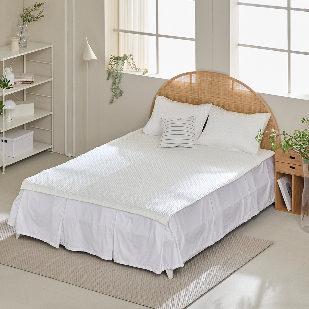 휴비스 듀라론 냉감패드 냉각패드 침대 국산 고정 밴드 누빔 라지킹 여름 이불 킹 K