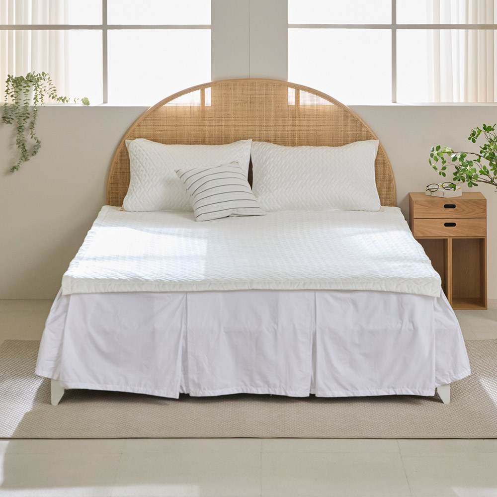 휴비스 듀라론 냉감패드 냉각패드 침대 국산 고정 밴드 누빔 라지킹 여름 이불 킹 K