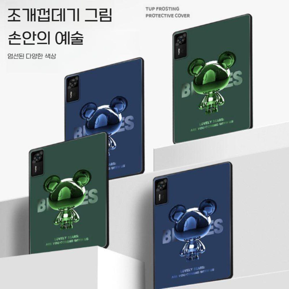 레노버 y700 4세대 케이스 곰돌이 우주인 후면 실리콘 단면 커버 - 상세 이미지 2