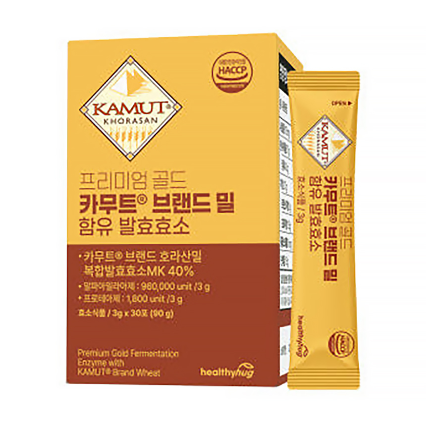헬씨허그 프리미엄 골드 카무트 브랜드 밀 함유 발효효소 90g, 3개 - 상세 이미지 5