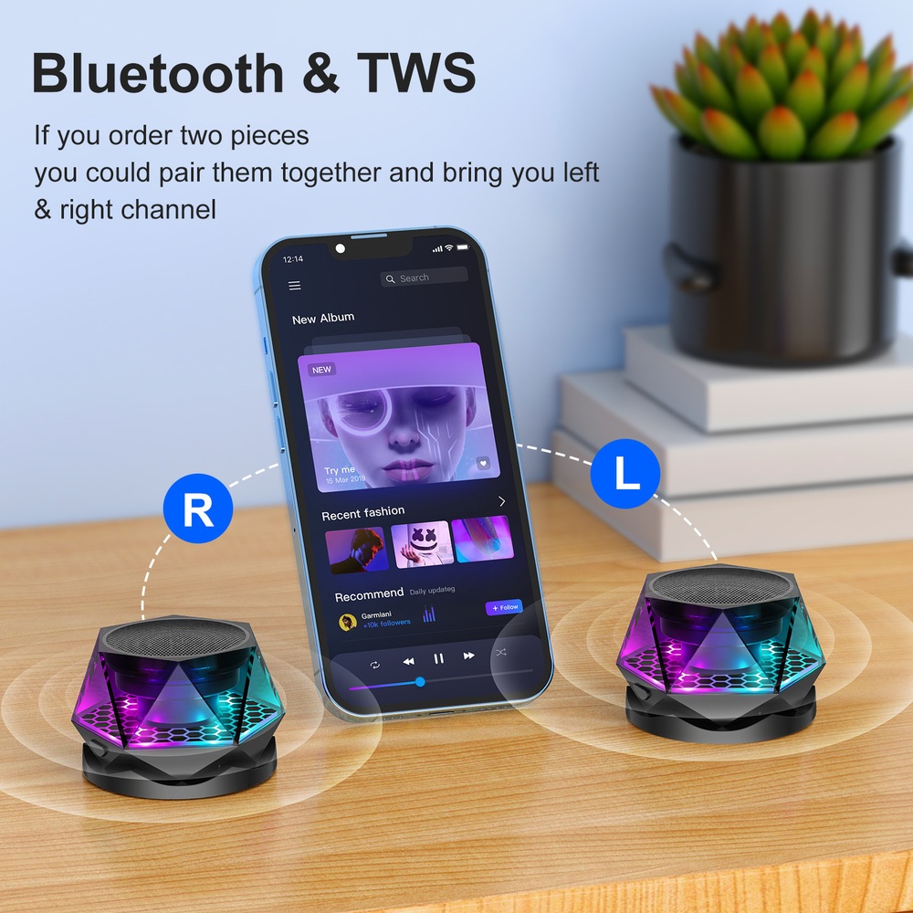 G300 무선 블루투스 스피커 LED 조명효과 휴대용 스피커 - 상세 이미지 4