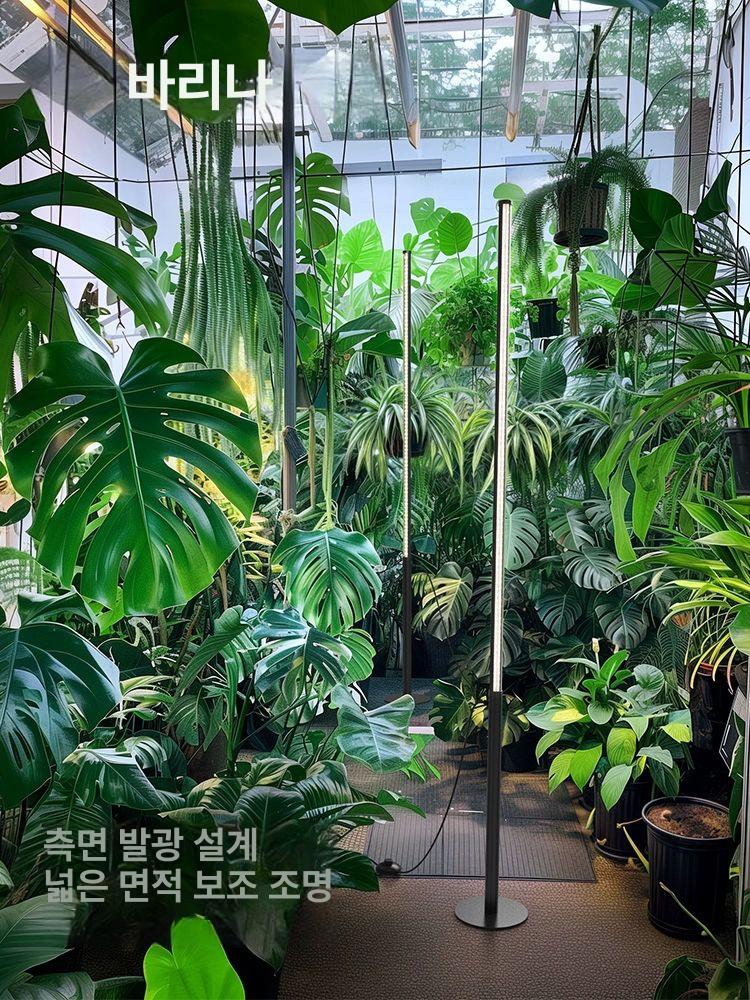 식물 조명 장스탠드 식물등 타이머 넓은 면적 보조조명 1.2m 베이스포함타이머 황광 - 상세 이미지 4