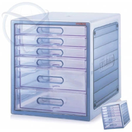 럭스멀티서류함6단 SM 300x358x344 2개 처방전보관 서류정리함 서류분류함 문서함