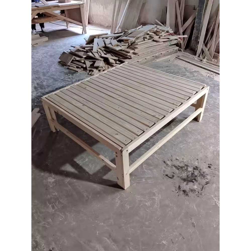 평상 침대 프레임 받침 틀 매트리스깔판 조립식 원목 60cm - 상세 이미지 4