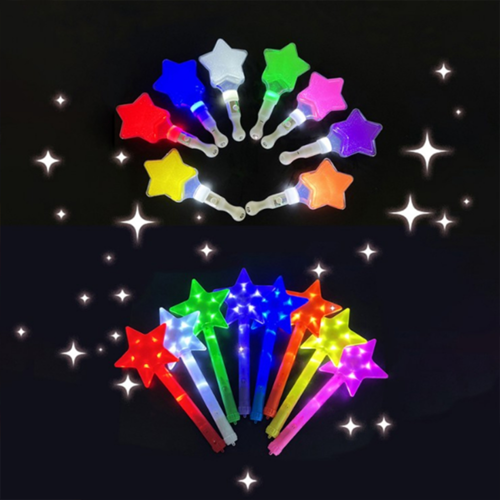 LED 응원봉 야광봉 색깔 별모양 도구 행사 길거리 학예회 콘서트 파티 용품 응원 준비물 - 상품 이미지