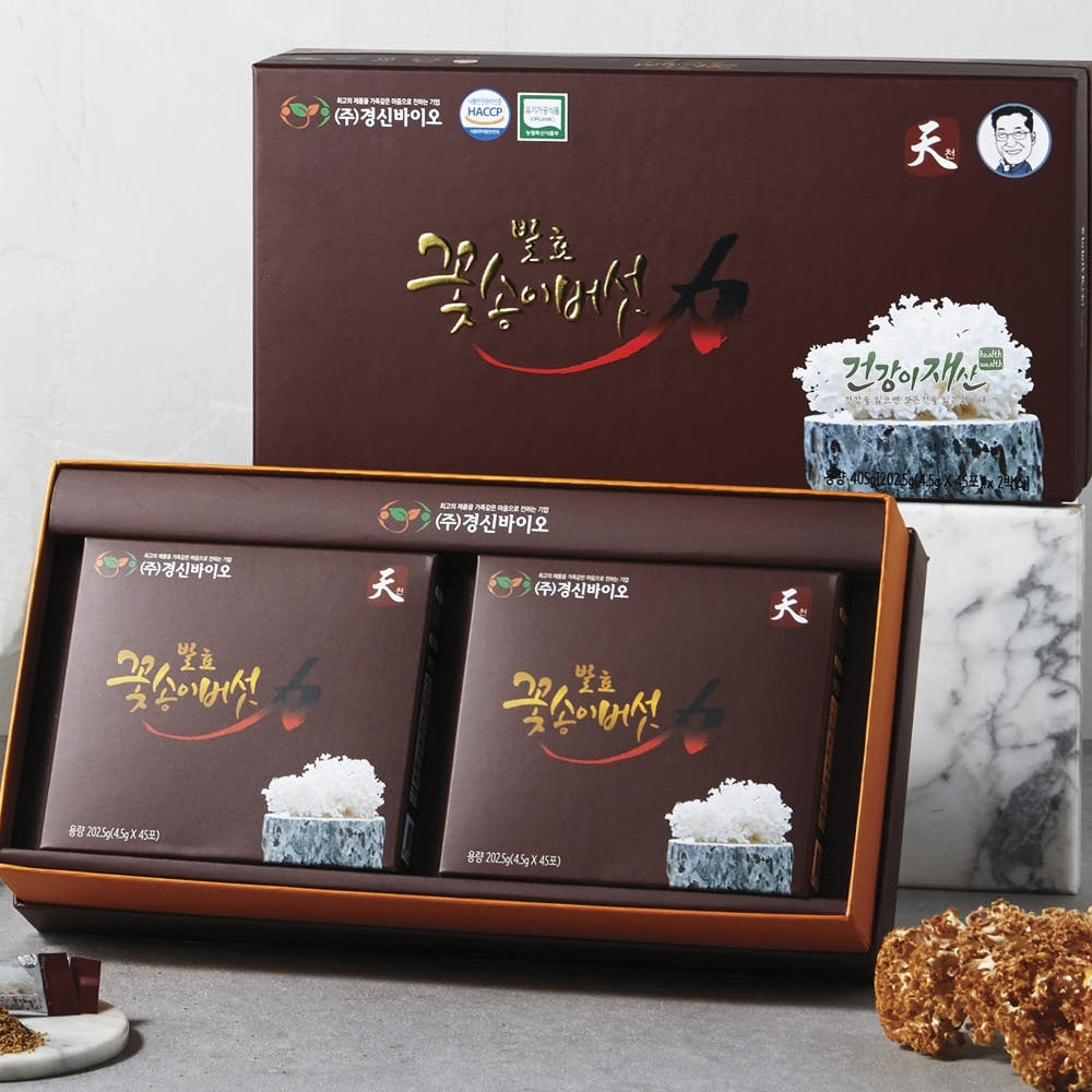 경신바이오 꽃송이현미 발효 꽃송이버섯 효소 효능 천 스틱형 90포