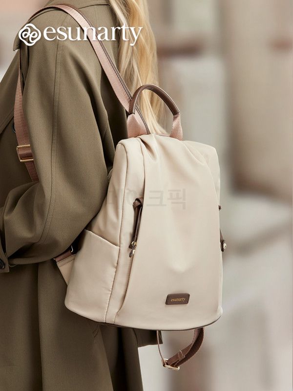 여성용 가벼운 방수 백팩 대용량 여행 데일리 경량 통근 캐주얼 가방 패셔너블 스타일